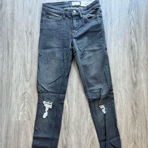 AllSaints Mast Low Rise Skinny Jeans - Size 24